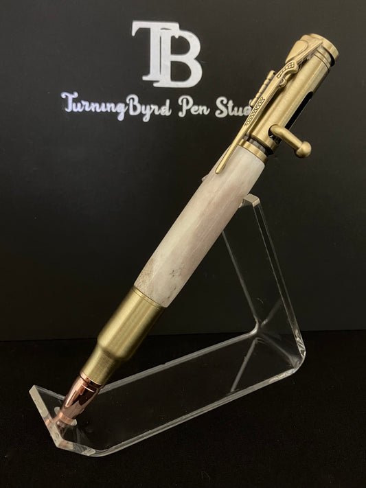 BP536-1023 Whitetail Antler - Handcrafted Ballpoint Pen