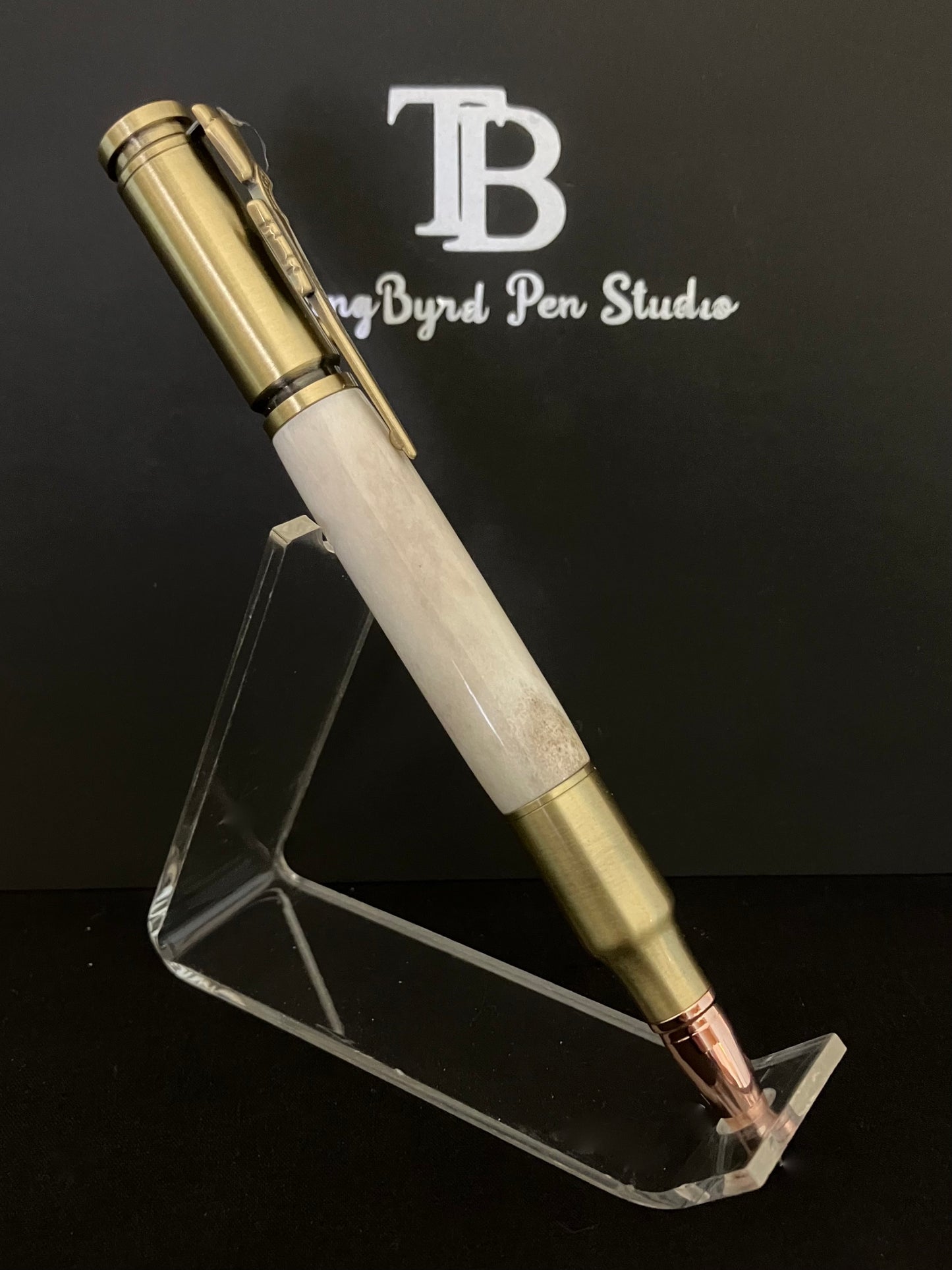 BP536-1023 Whitetail Antler - Handcrafted Ballpoint Pen