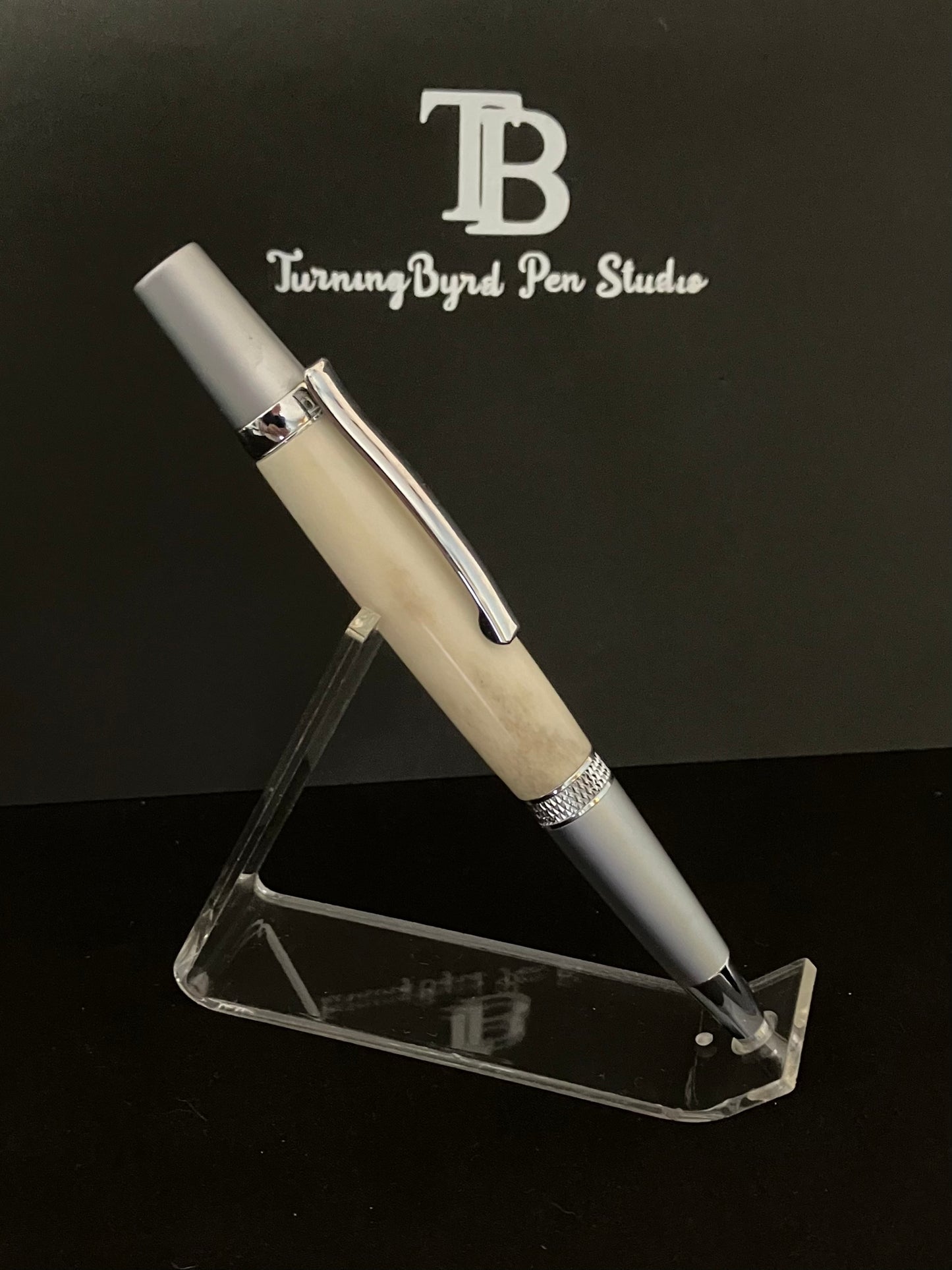 BP545-0124 Whitetail Antler - Handcrafted Ballpoint Pen