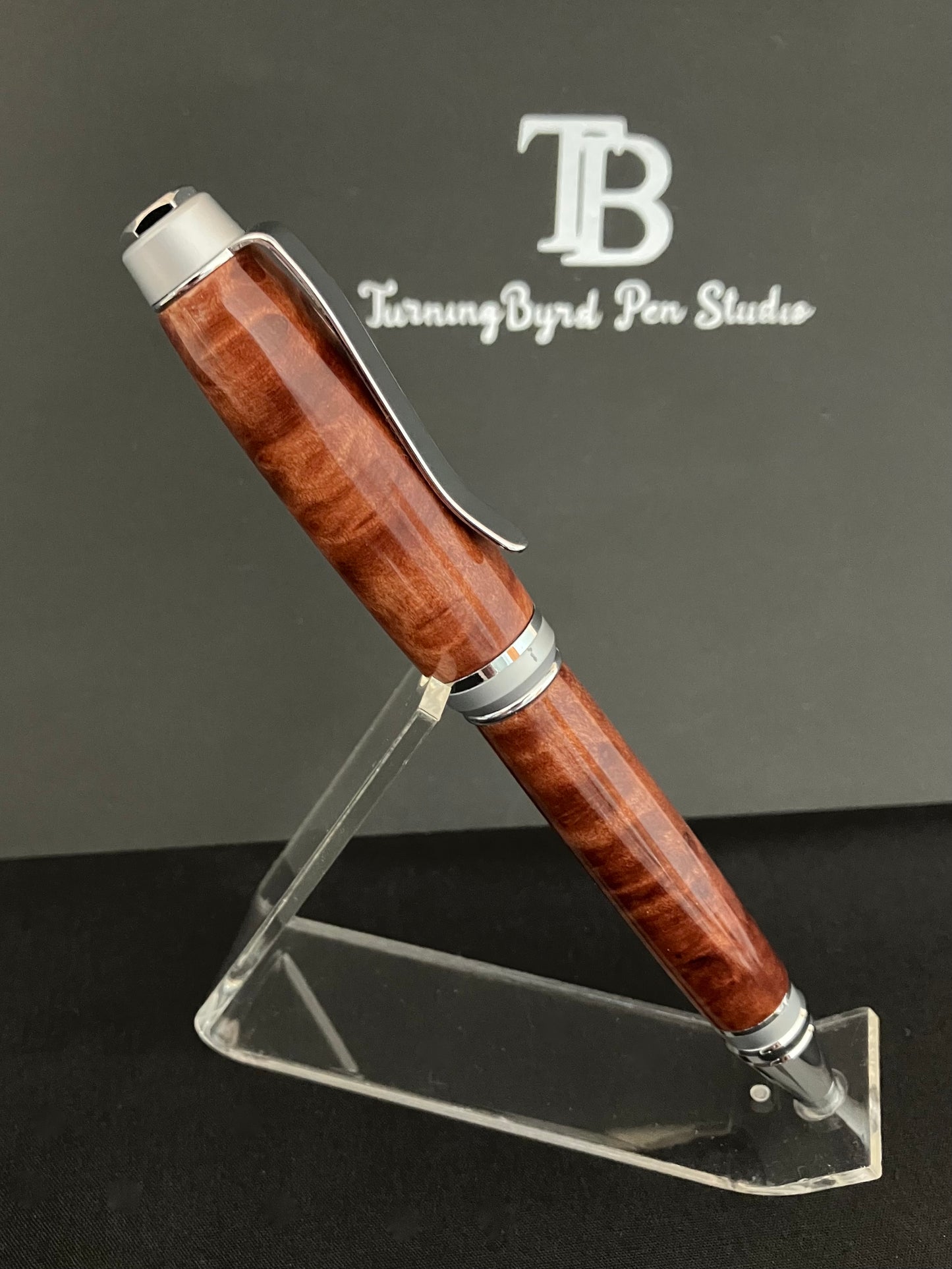 BP550-0124 Redwood Burl - Handcrafted Ballpoint Pen