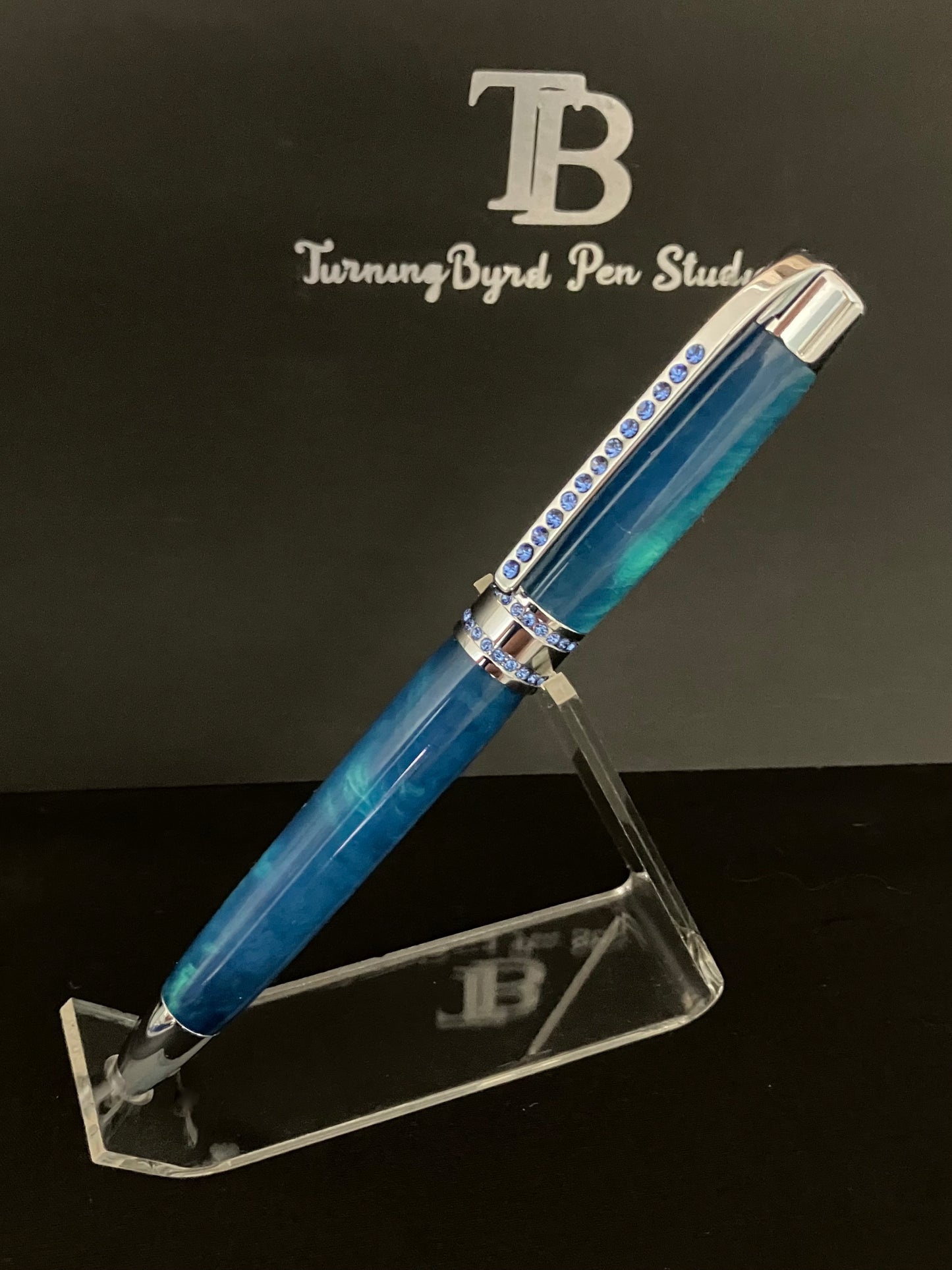 BP557-0524 Caribbean Waters - Handcrafted Ballpoint Pen