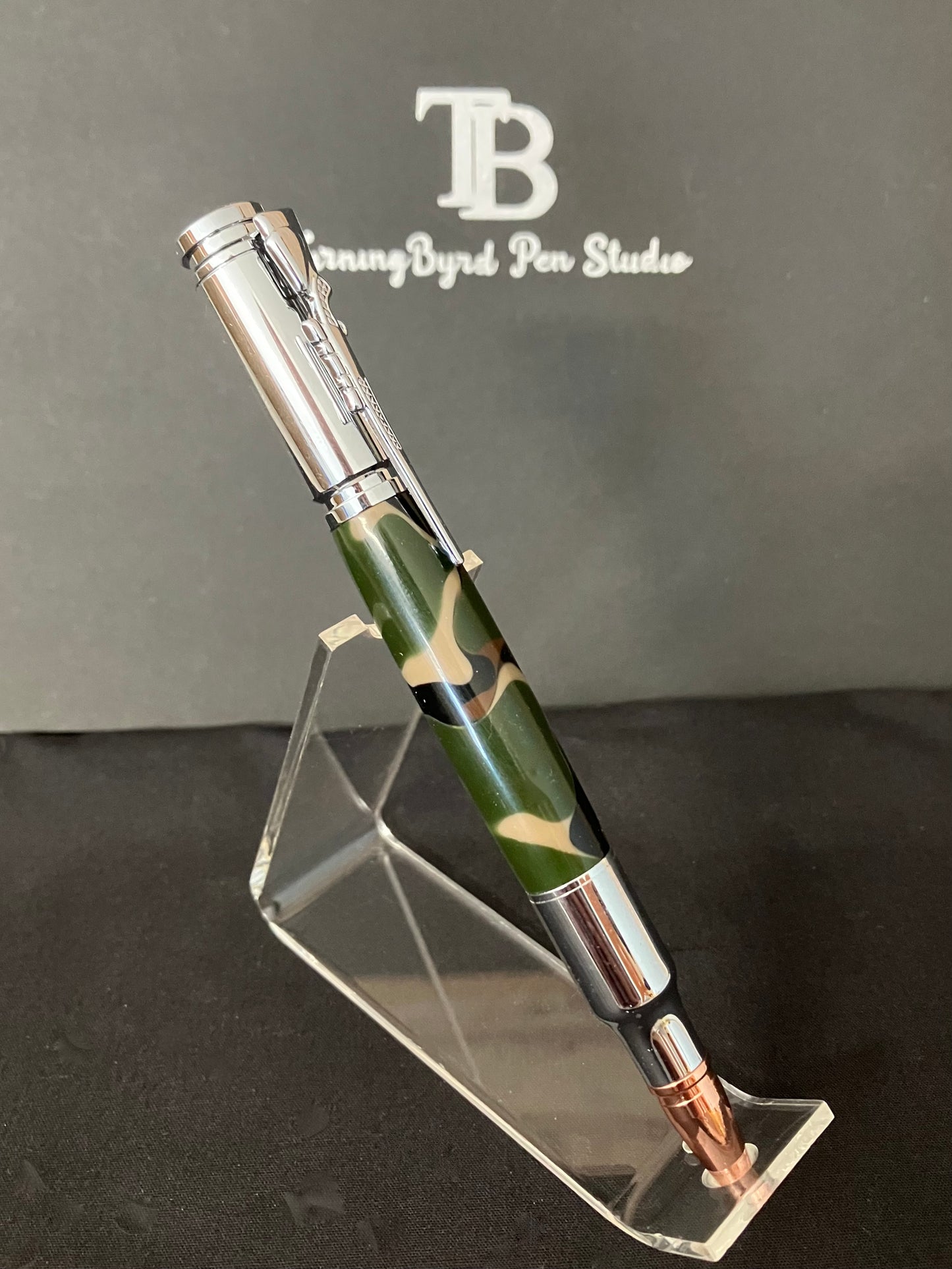 BP563-0824  Woodland Camo - Handcrafted Ballpoint Pen