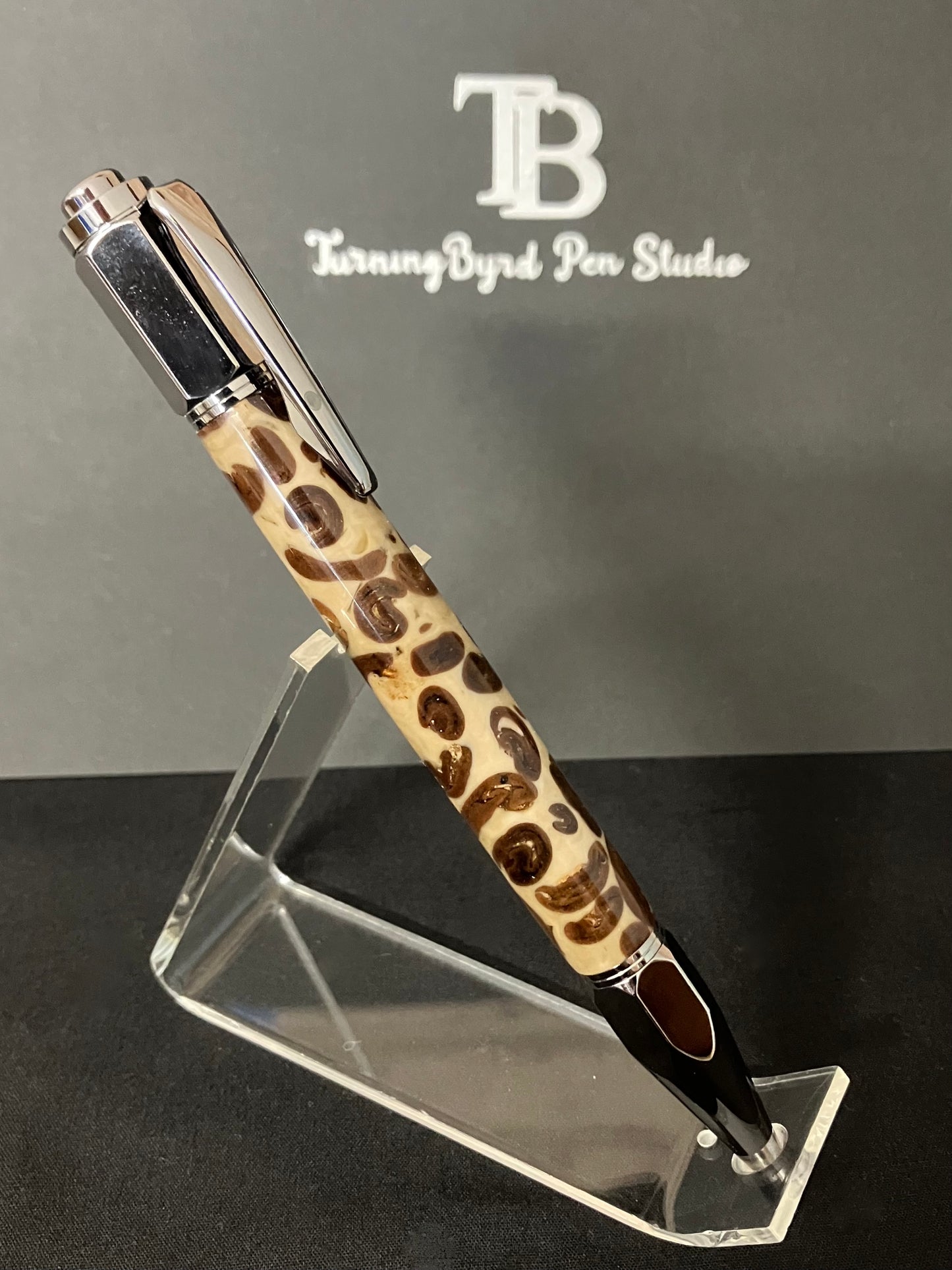 BP565-0824"Cafe Mocha" Coffee Bean - Handcrafted Ballpoint Pen