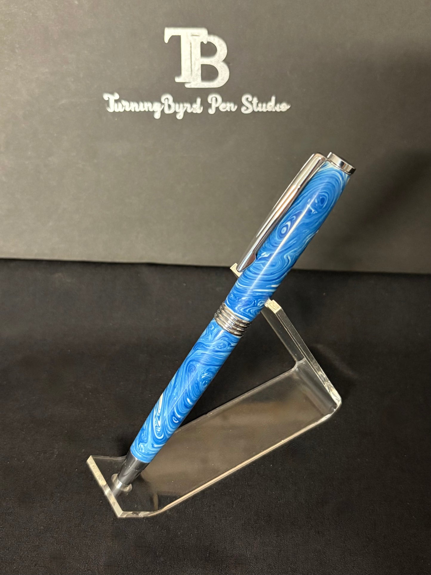 Waterfall Explosion - Handcrafted Ballpoint Pen