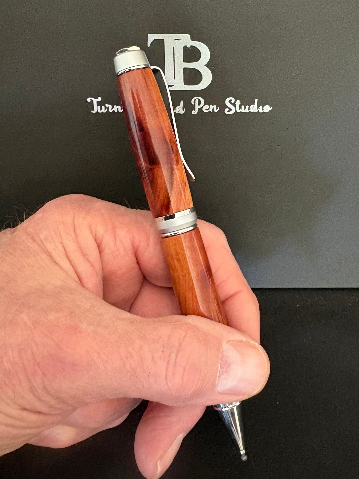 Mountain Mahogany Twist - Handcrafted Ballpoint Pen