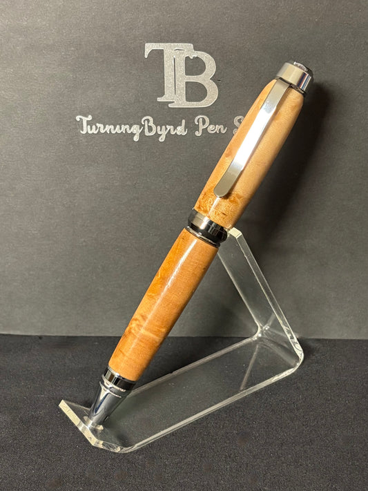 Birdseye Maple- Handcrafted Ballpoint Pen