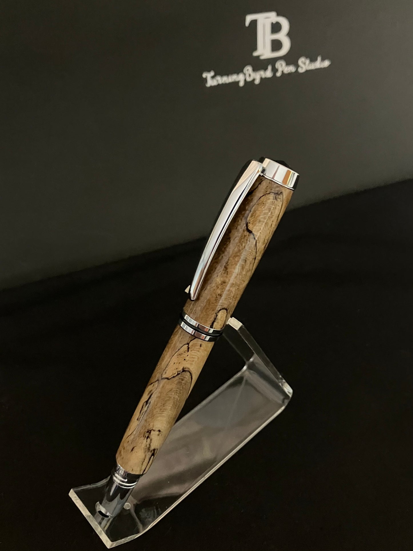 FP176-0424 Spalted Hackberry - Handcrafted FountainPen