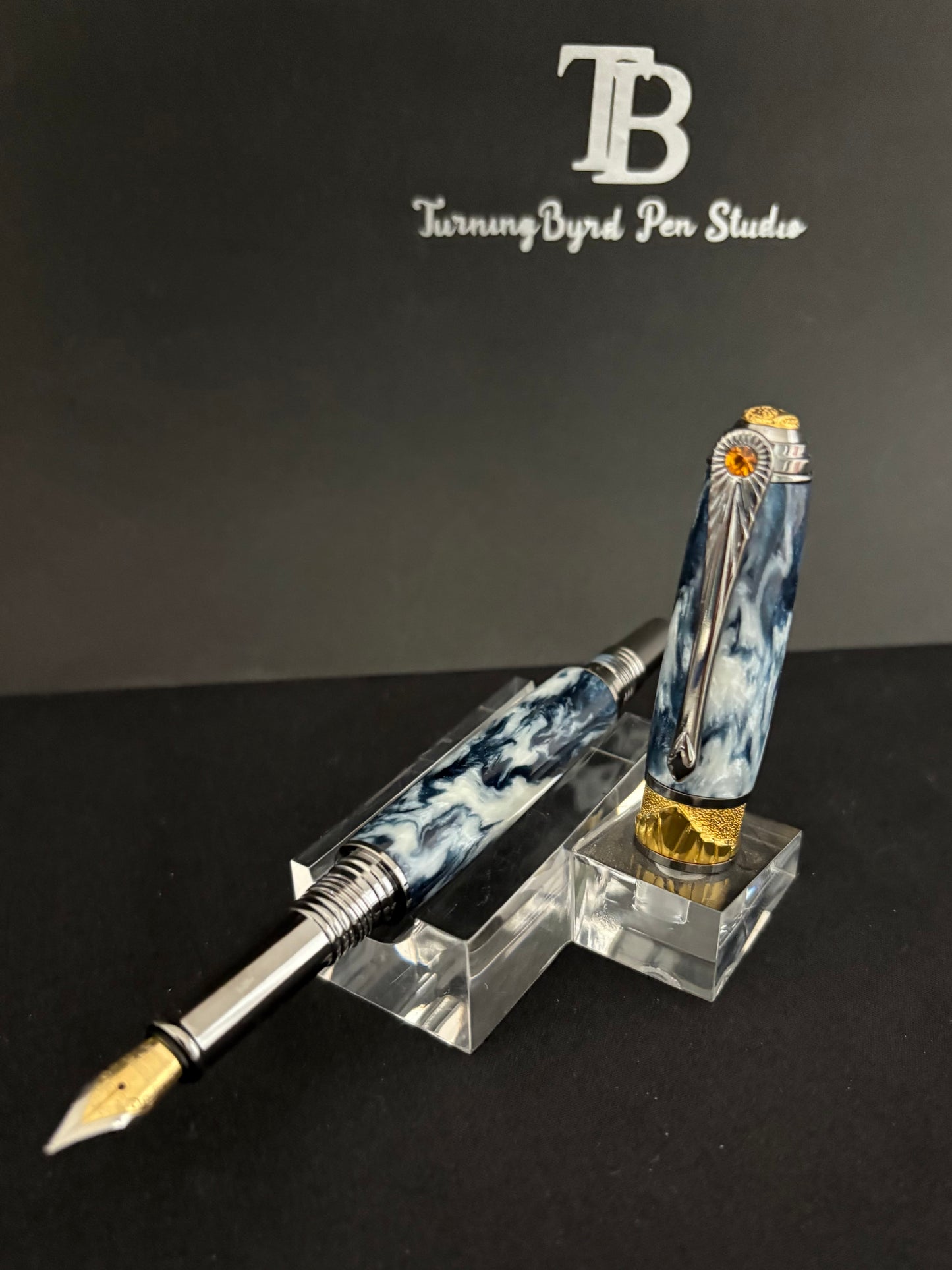 Midnight Skies  - Handcrafted Fountain Pen