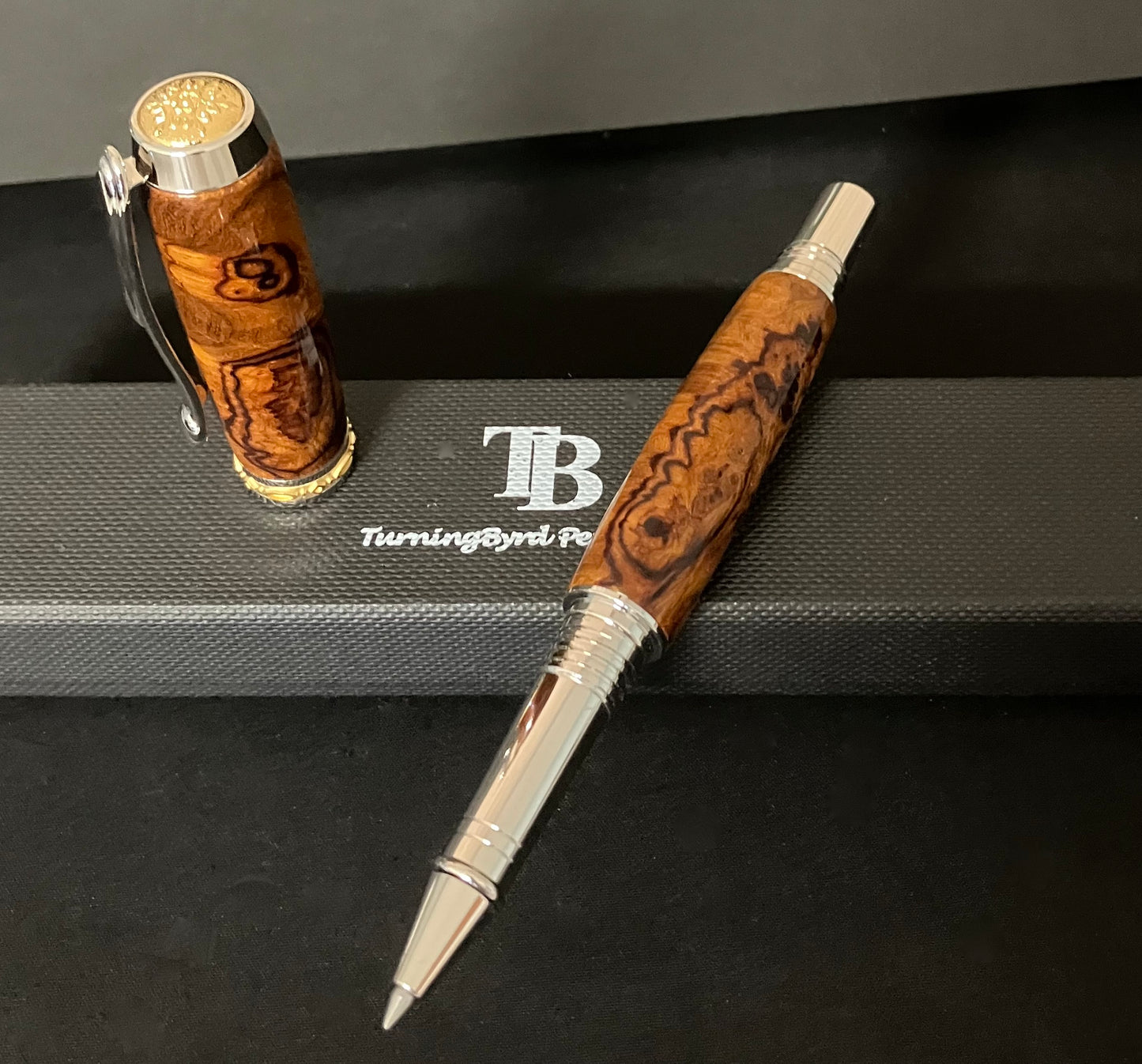 RB515-1124 Desert Ironwood Burl - Handcrafted Rollerball Pen