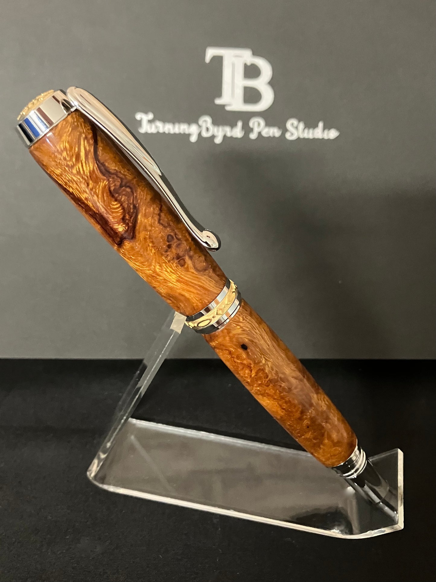 RB515-1124 Desert Ironwood Burl - Handcrafted Rollerball Pen