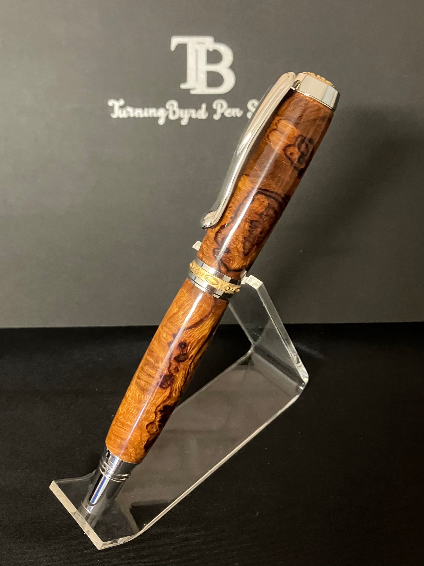 RB515-1124 Desert Ironwood Burl - Handcrafted Rollerball Pen