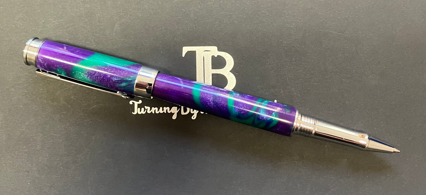 RB518-1224 Grape Vines - Handcrafted Rollerball Pen