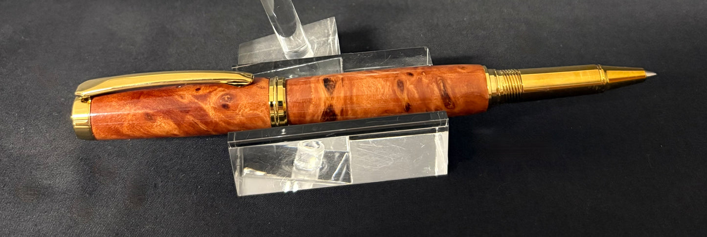 Redwood Burl - Handcrafted Ballpoint Pen