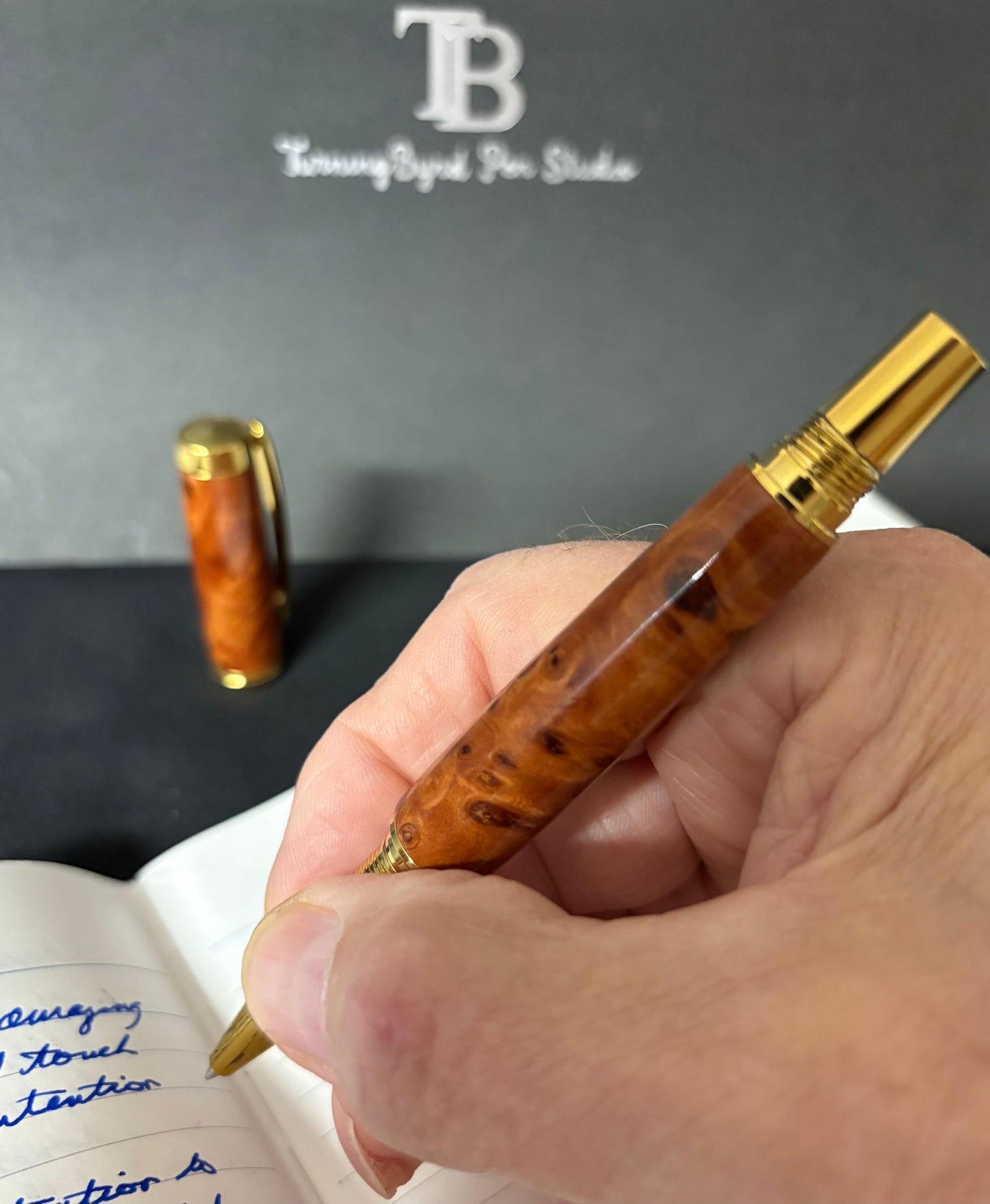 Redwood Burl - Handcrafted Ballpoint Pen