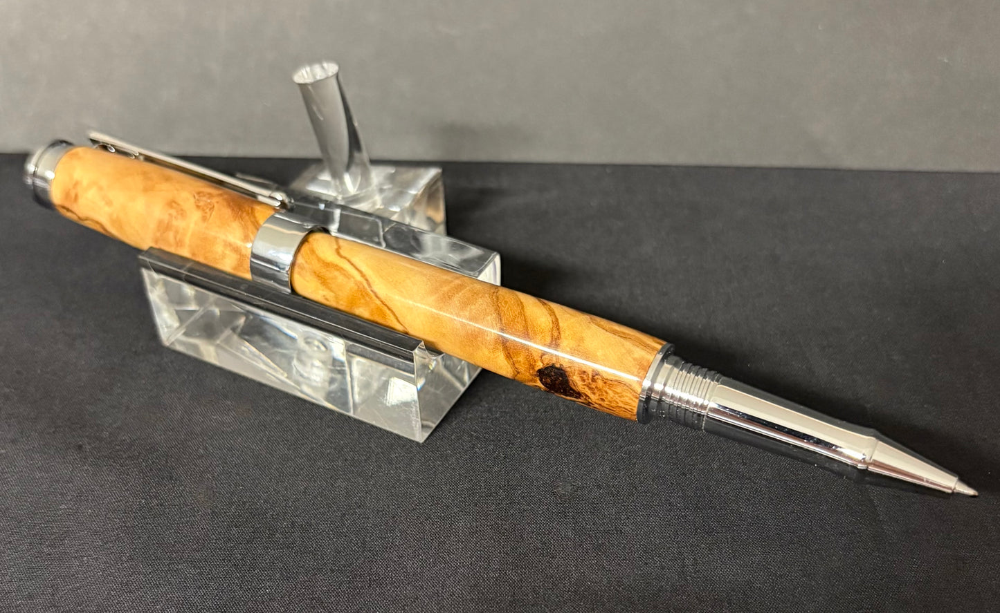 Majestic Olive Wood - Handcrafted Rollerball Pen