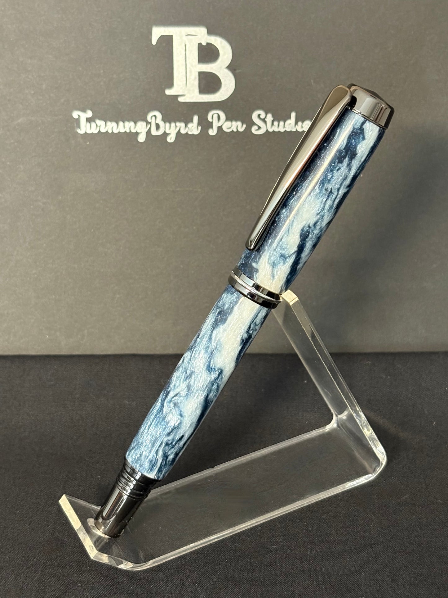 Midnight Skies  - Handcrafted Rollerball Pen