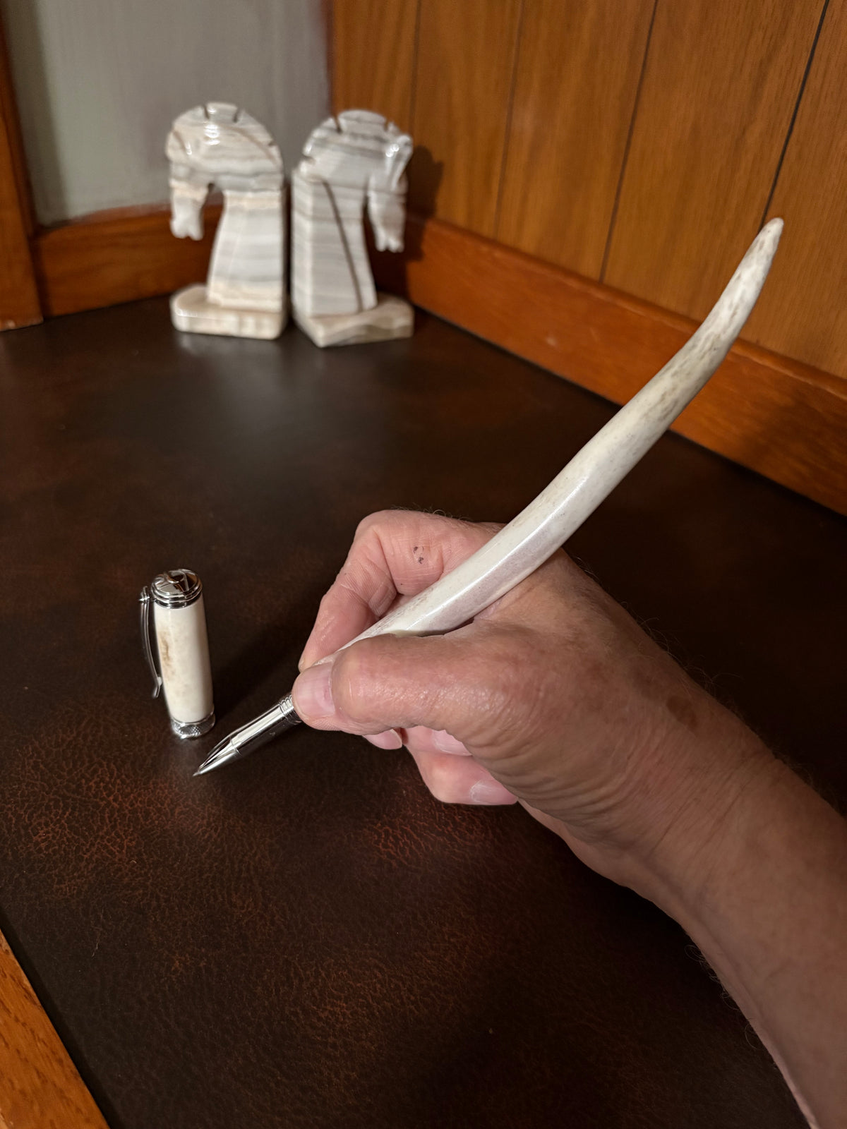 RB552-0926 Whitetail Antler - Handcrafted Rollerball  Pen