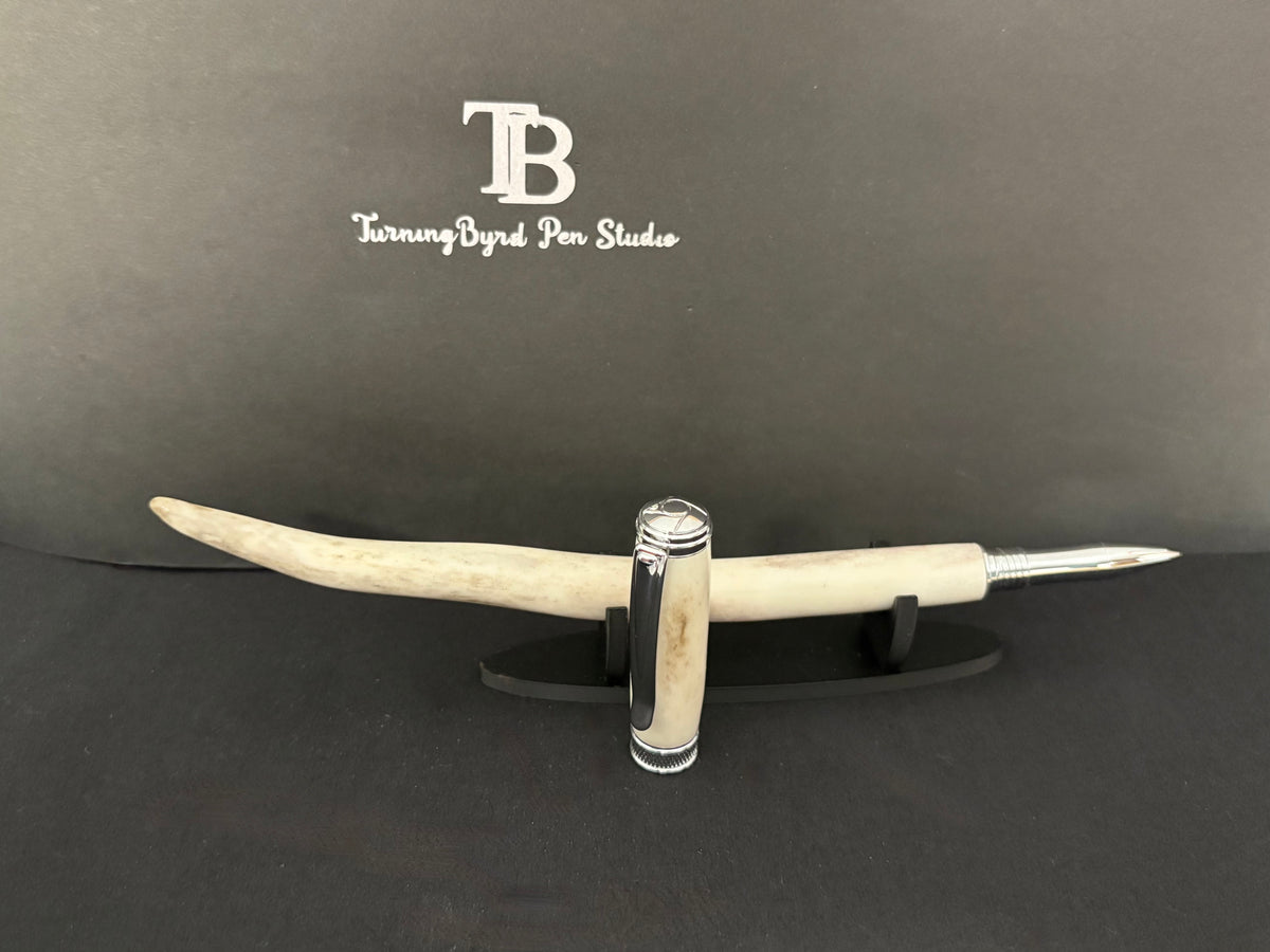 RB552-0926 Whitetail Antler - Handcrafted Rollerball  Pen