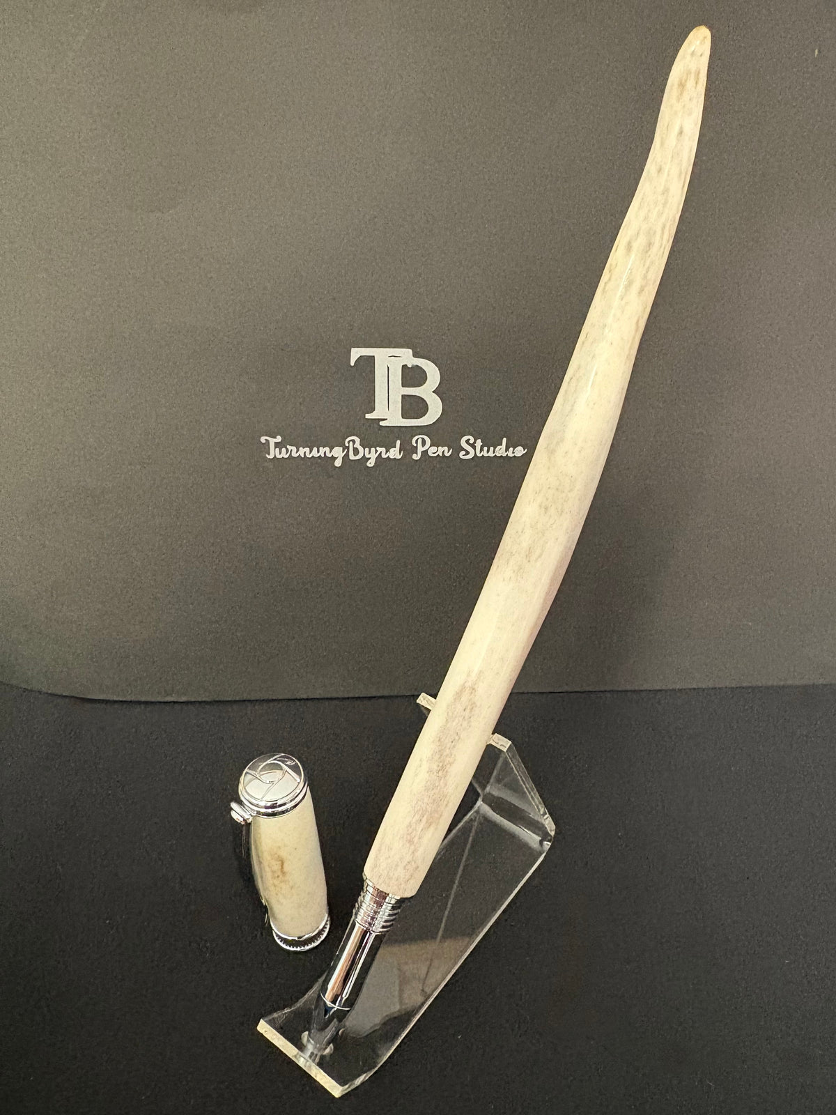 RB552-0926 Whitetail Antler - Handcrafted Rollerball  Pen
