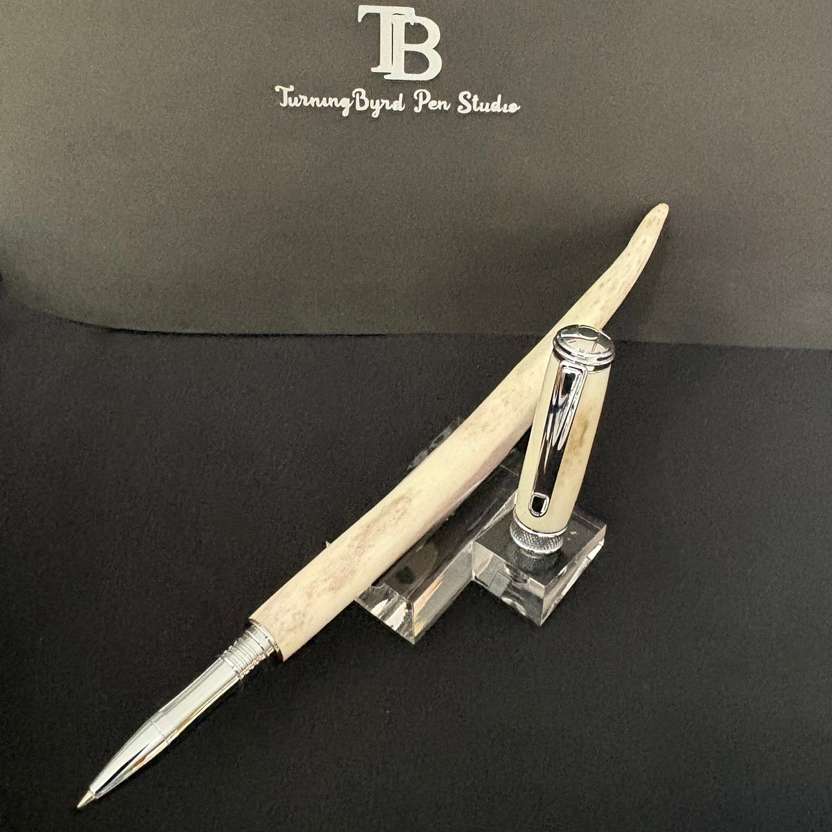 RB552-0926 Whitetail Antler - Handcrafted Rollerball  Pen