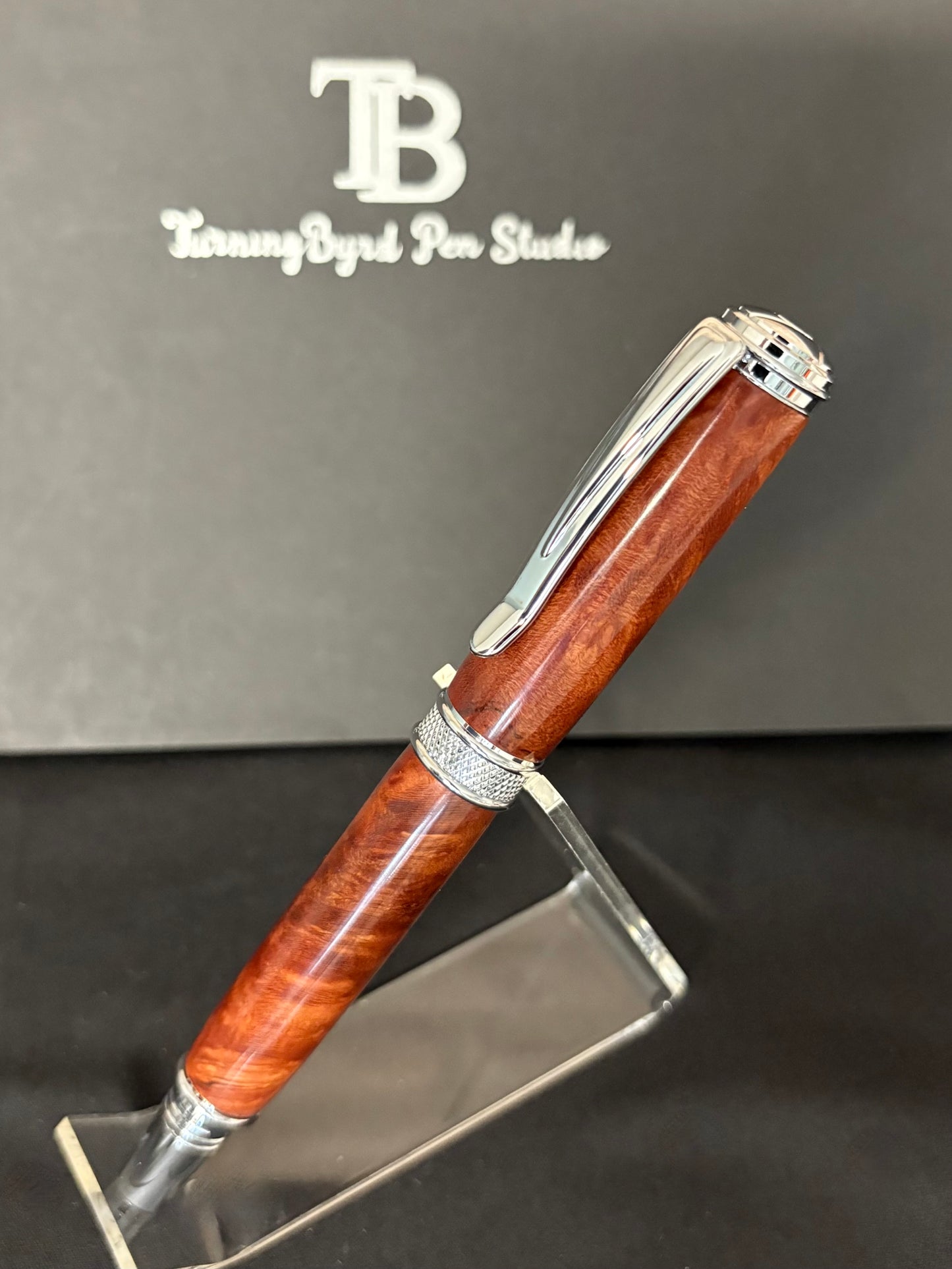 Honduran Rosewood Burl - Handcrafted Rollerball Pen