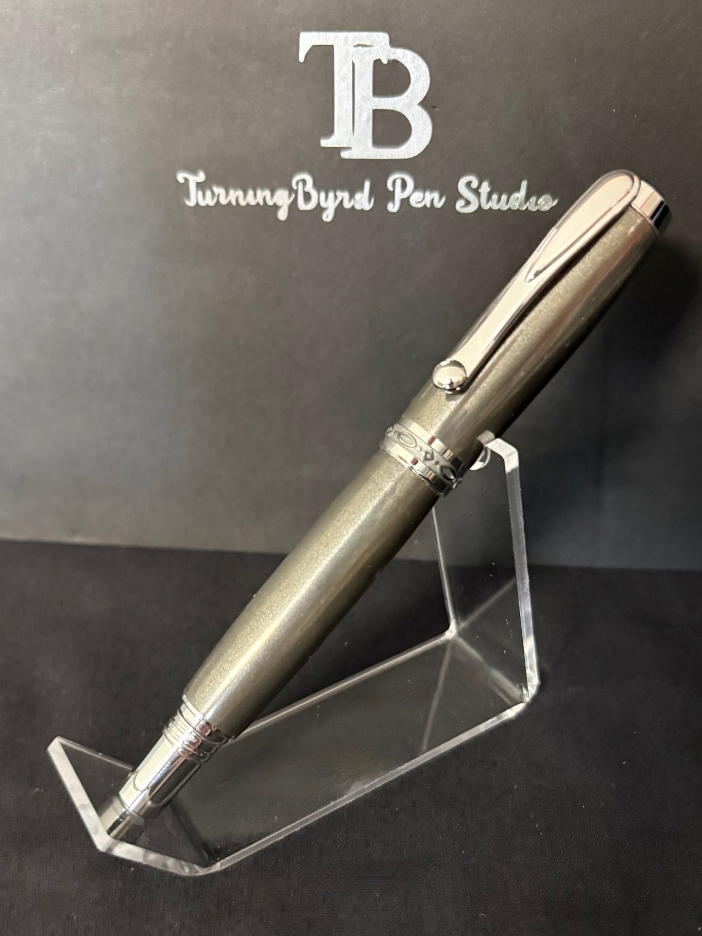 RB548-0726 M3 Nickel Silver — Handcrafted Rollerball Pen