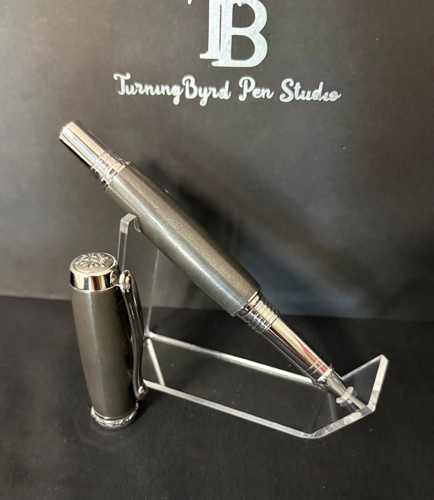 RB548-0726 M3 Nickel Silver — Handcrafted Rollerball Pen