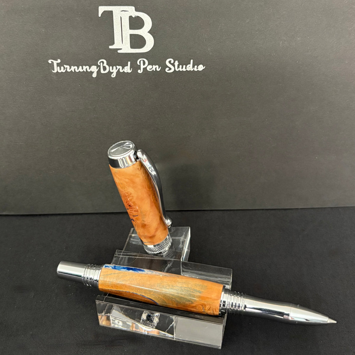 RB550-0926 Stormy Seas - Handcrafted Rollerball Pen