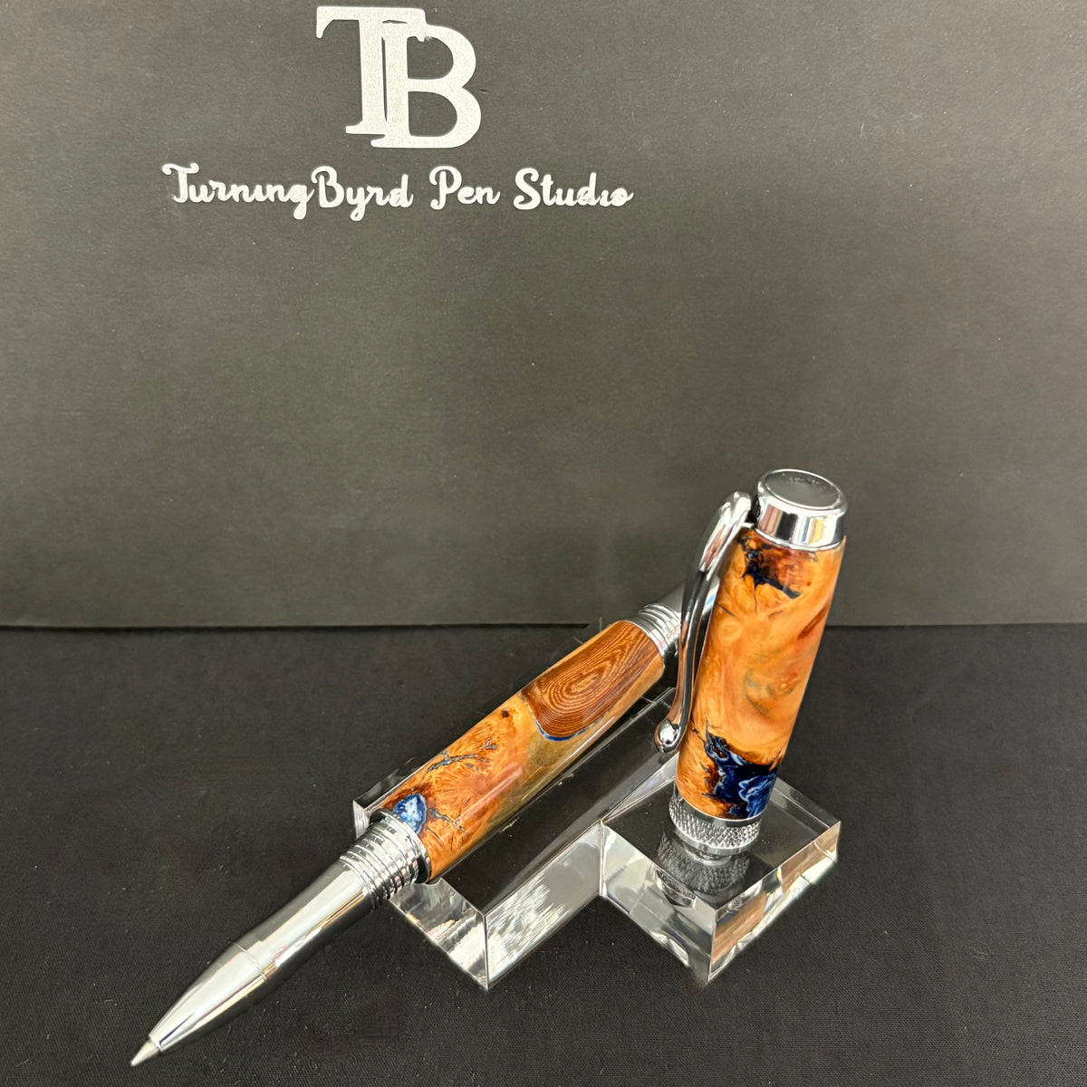 RB550-0926 Stormy Seas - Handcrafted Rollerball Pen