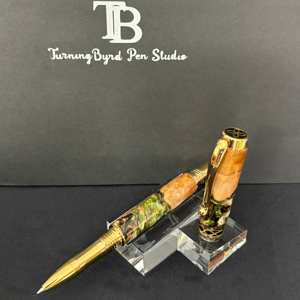 RB551-0926 Gilded Grove- Handcrafted Rollerball Pen