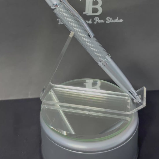 silver carbon fiber ballpoint pen Gift