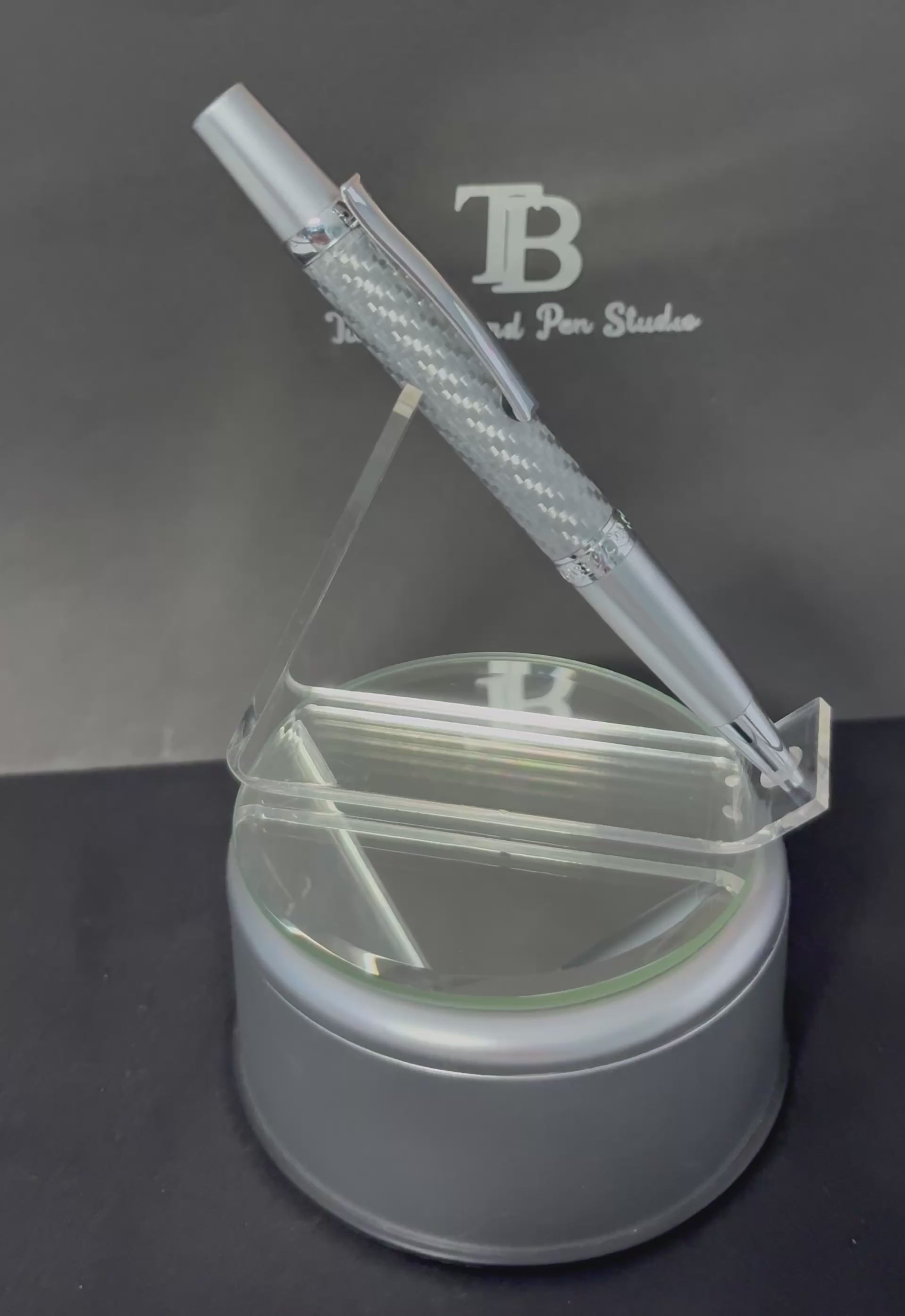 silver carbon fiber ballpoint pen Gift