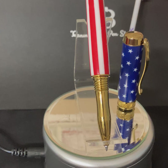 Stars & Stripes Handcrafted Rollerball Pen