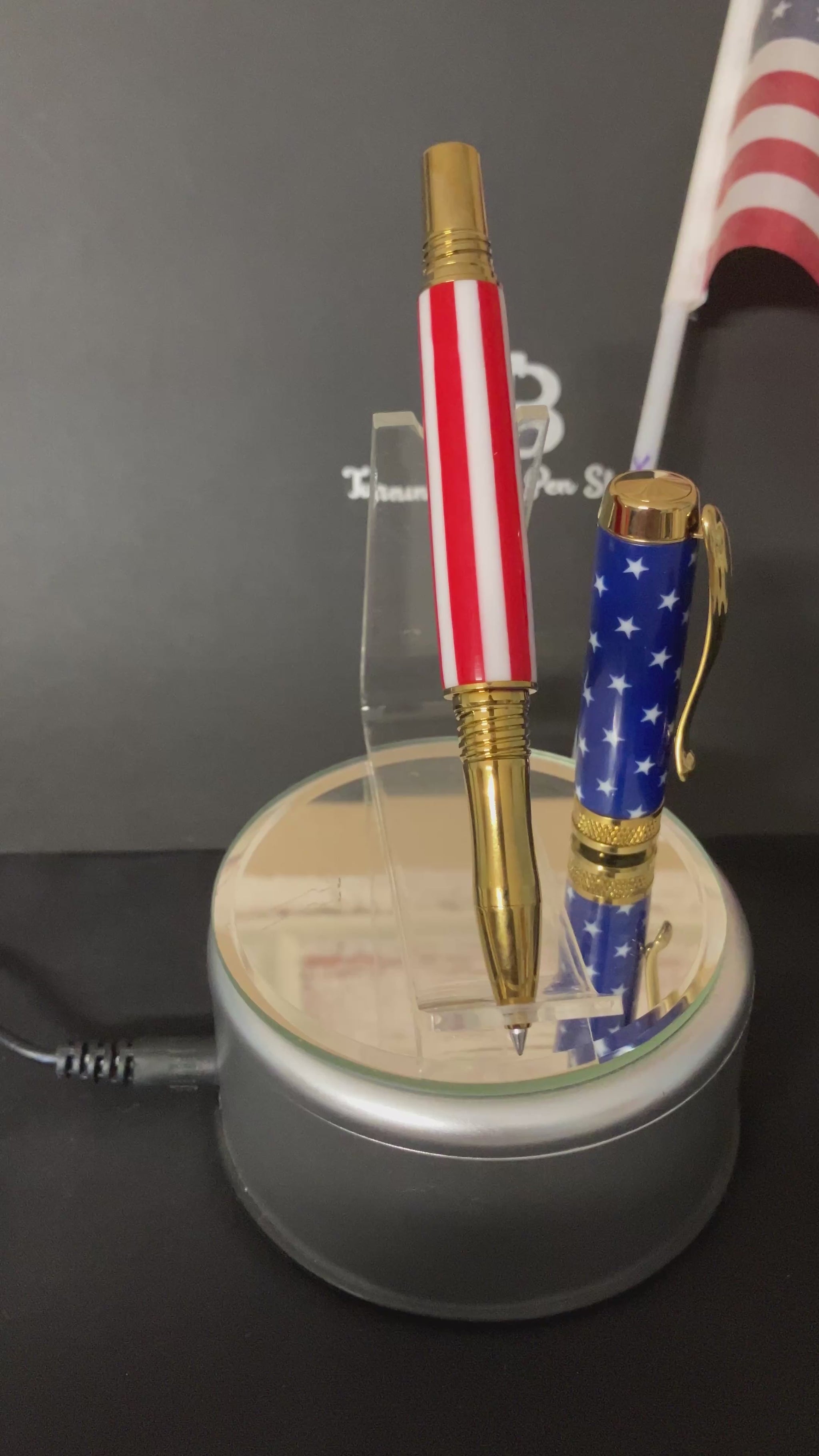 Stars & Stripes Handcrafted Rollerball Pen