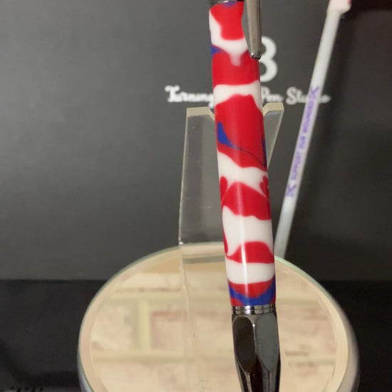 Patriotic Camo Handcrafted Ballpoint Pen