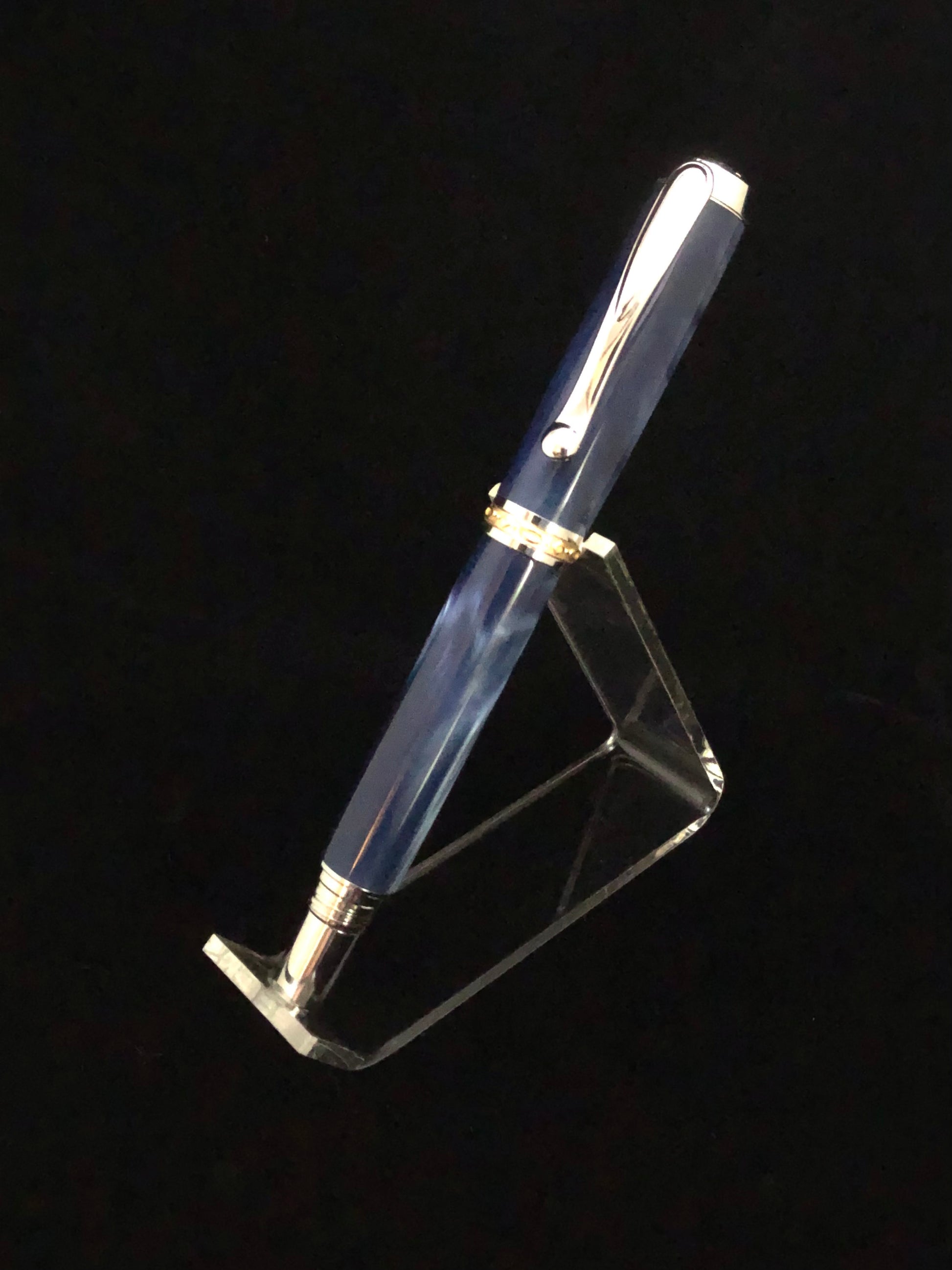 Blue Steel Mist resin Rollerball Pen