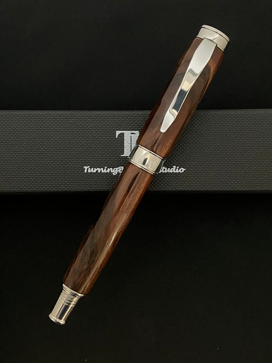 Turkish Walnut with USA Stainless Steel Rollerball Pen