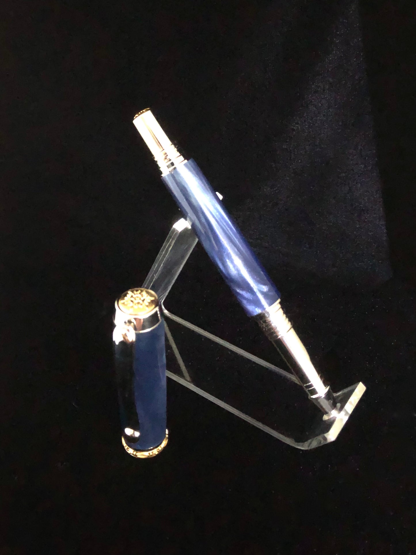 Blue Steel Mist resin Rollerball Pen