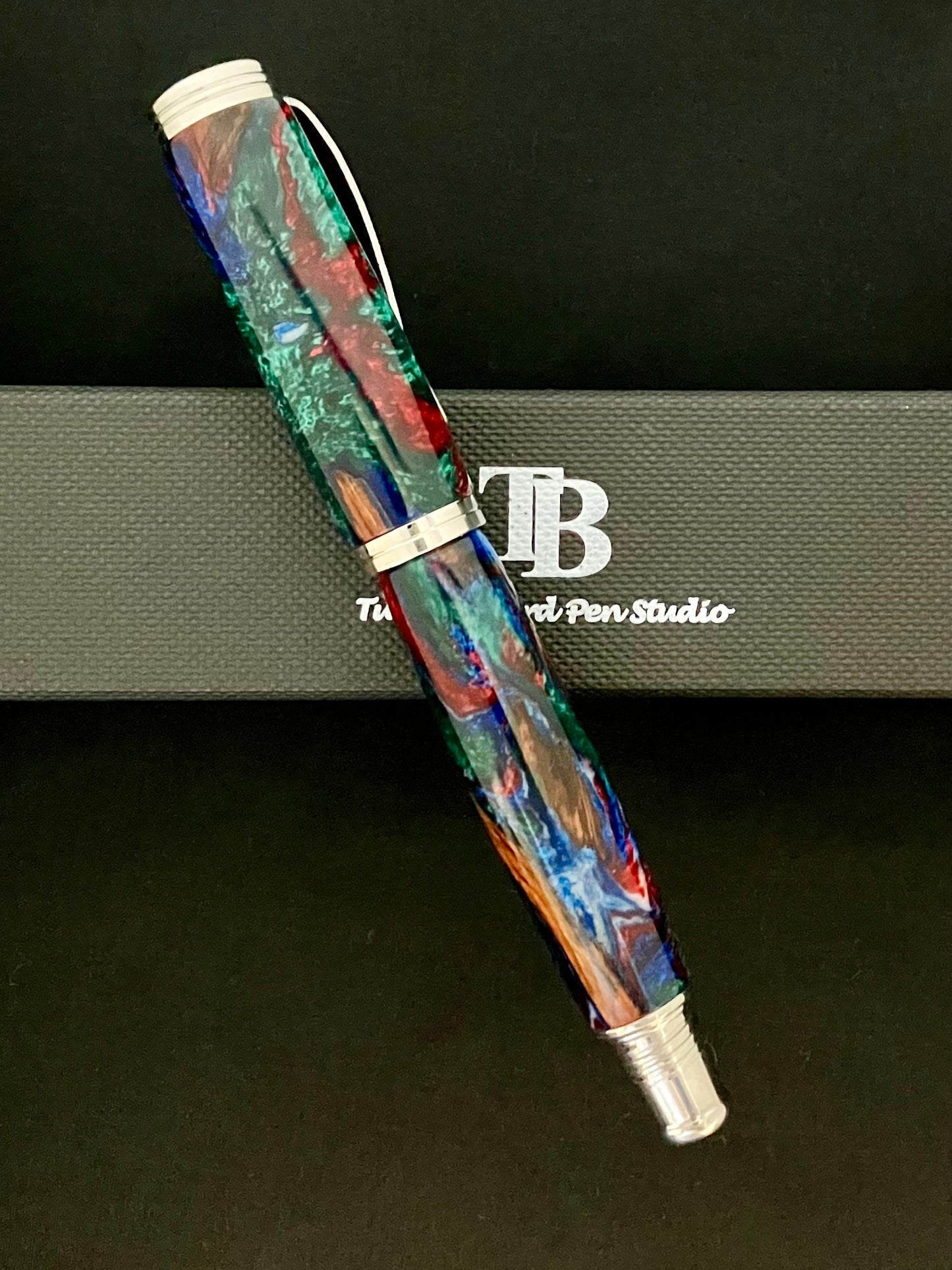 RB444-0722  Stormy Weather - Handcrafted Rollerball Pen