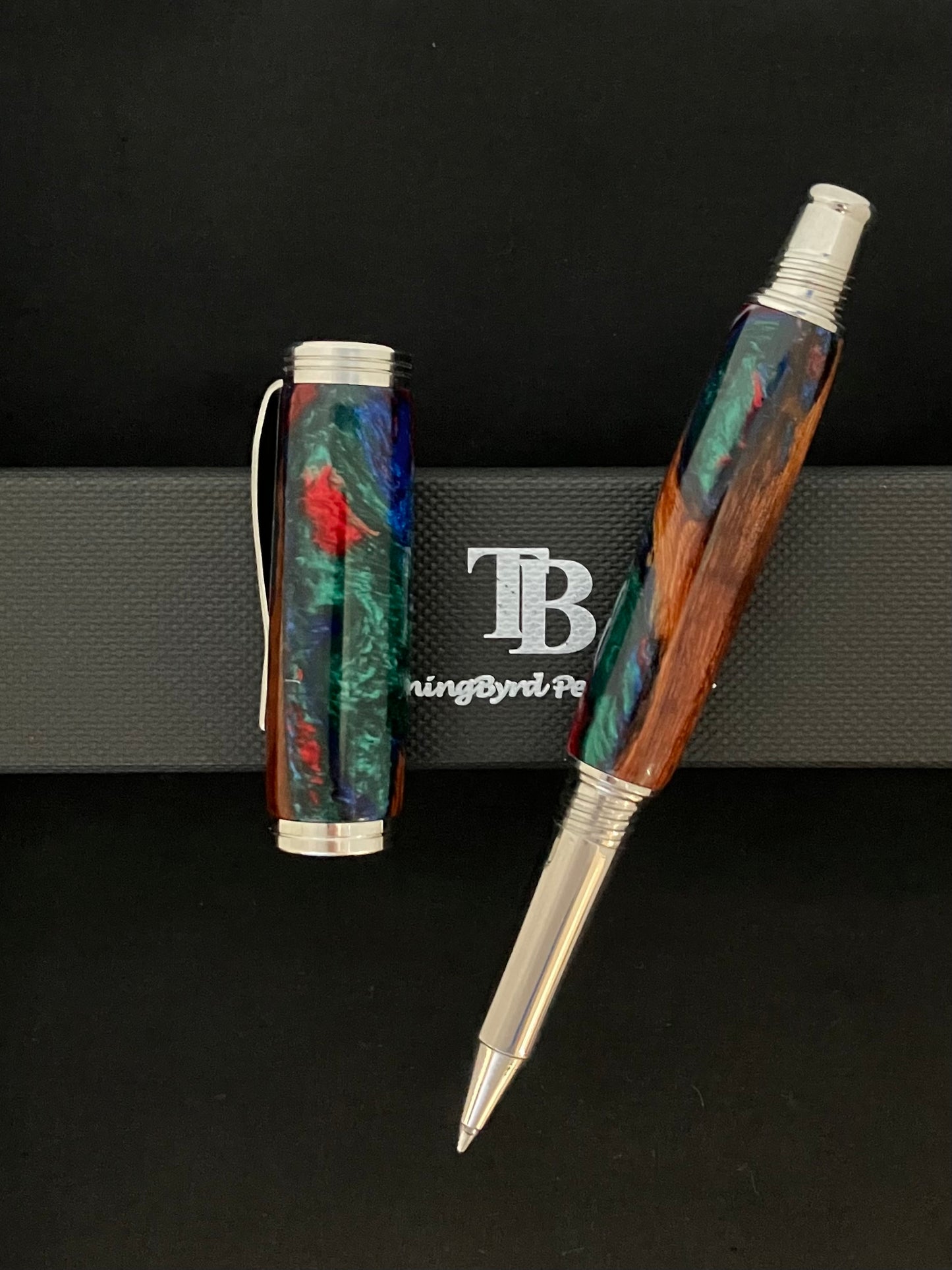 RB444-0722  Stormy Weather - Handcrafted Rollerball Pen