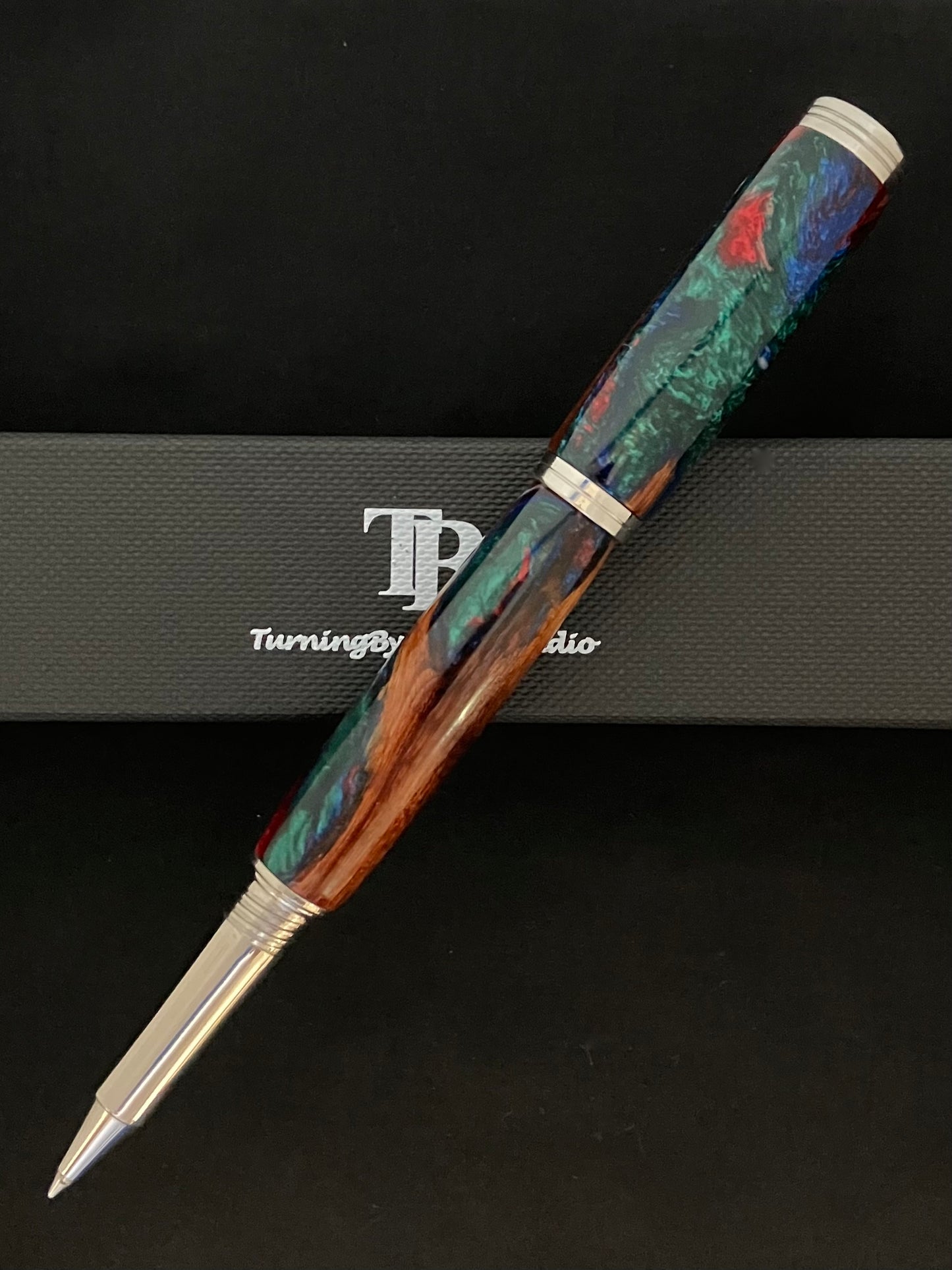 RB444-0722  Stormy Weather - Handcrafted Rollerball Pen